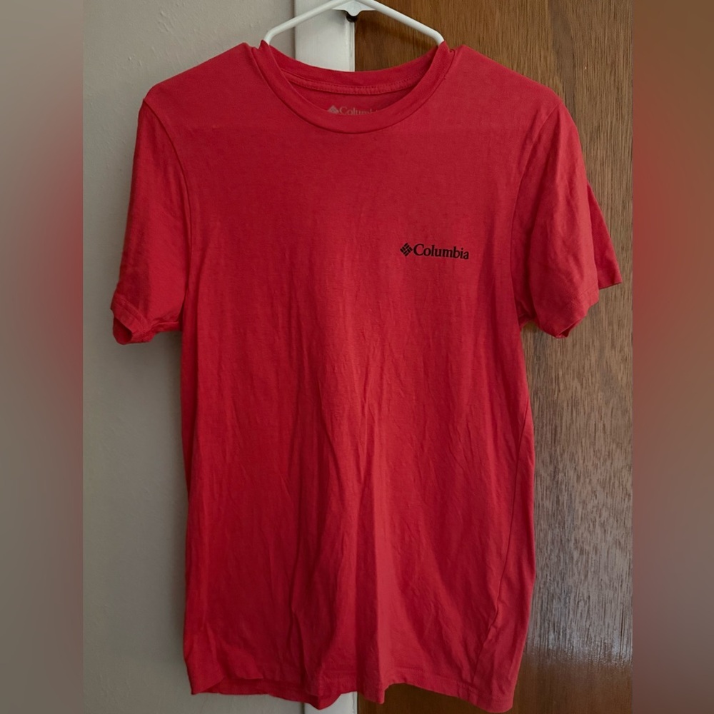 Columbia Vibrant Red Crew Neck Tee